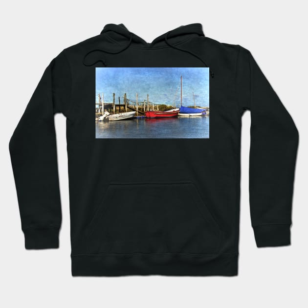 Boats At Their Moorings Hoodie by IanWL